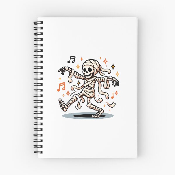 Item preview, Dancing Mummy Skeleton Halloween Spooky Music Fall Cute Skeleton Design designed and sold by MAPDDesigns.