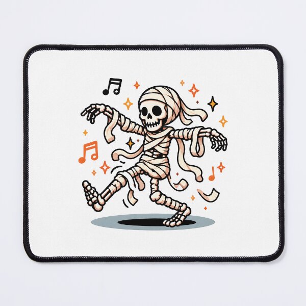 Item preview, Dancing Mummy Skeleton Halloween Spooky Music Fall Cute Skeleton Design designed and sold by MAPDDesigns.