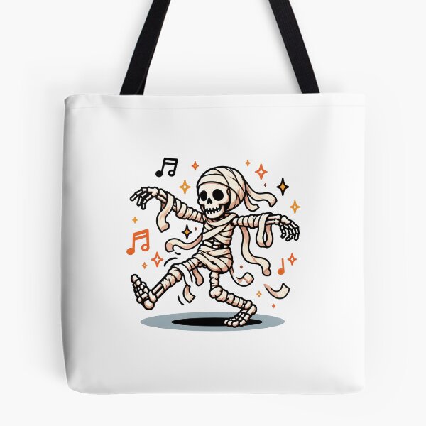 Item preview, Dancing Mummy Skeleton Halloween Spooky Music Fall Cute Skeleton Design designed and sold by MAPDDesigns.