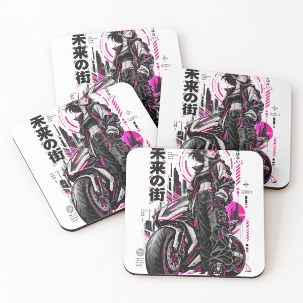 Item preview, Neon City Motorcycle Rider Futuristic Streetwear Design designed and sold by @SHINTOSARTSTORE.