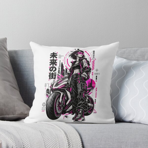 Item preview, Neon City Motorcycle Rider Futuristic Streetwear Design designed and sold by @SHINTOSARTSTORE.