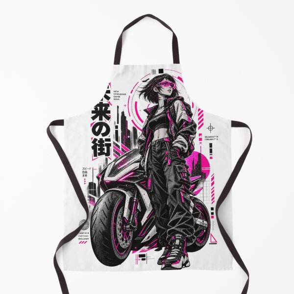 Item preview, Neon City Motorcycle Rider Futuristic Streetwear Design designed and sold by @SHINTOSARTSTORE.
