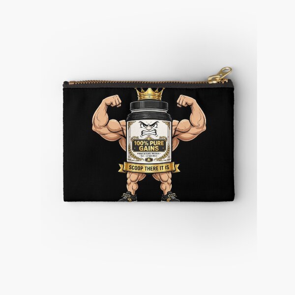 Item preview, Scoop There It Is Funny Protein Powder - 100% Pure Gains Gym designed and sold by StrongEveryDayStore.