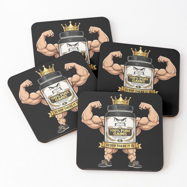 Item preview, Scoop There It Is Funny Protein Powder - 100% Pure Gains Gym designed and sold by StrongEveryDayStore.