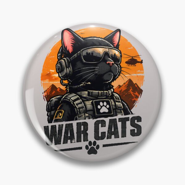Item preview, War Cats - Military Tactical Cat Soldier Special Ops Army Humor T-Shirt designed and sold by Retro Whiskers.