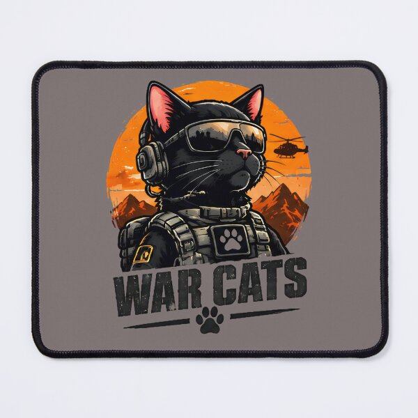 Item preview, War Cats - Military Tactical Cat Soldier Special Ops Army Humor T-Shirt designed and sold by Retro Whiskers.