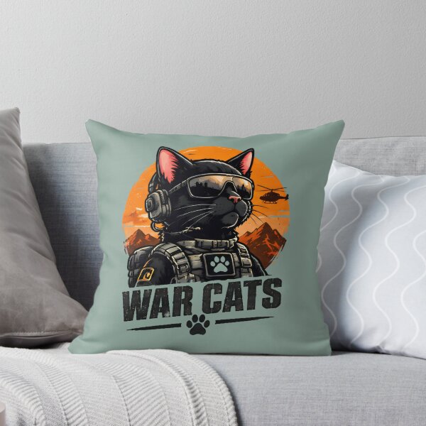 Item preview, War Cats - Military Tactical Cat Soldier Special Ops Army Humor T-Shirt designed and sold by Retro Whiskers.