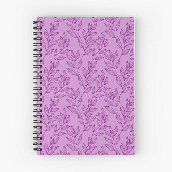 Item preview, Delicate Line Art Botanical Leaf Pattern - Bright on Light Purple designed and sold by Frohyou.