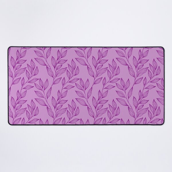 Item preview, Delicate Line Art Botanical Leaf Pattern - Bright on Light Purple designed and sold by Frohyou.