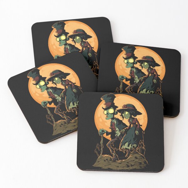 Artikelvorschau, Hexe & Hexenmeister – Gruseliges Halloween-Paar im Gothic-Fantasy-Design entworfen und verkauft von DyzioSupply.