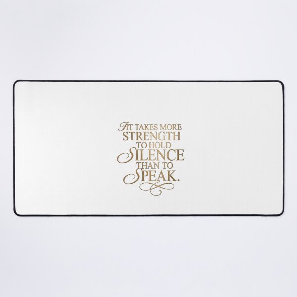Item preview, It Takes More Strength To Hold Silence Quote Typography designed and sold by NikmaArt.