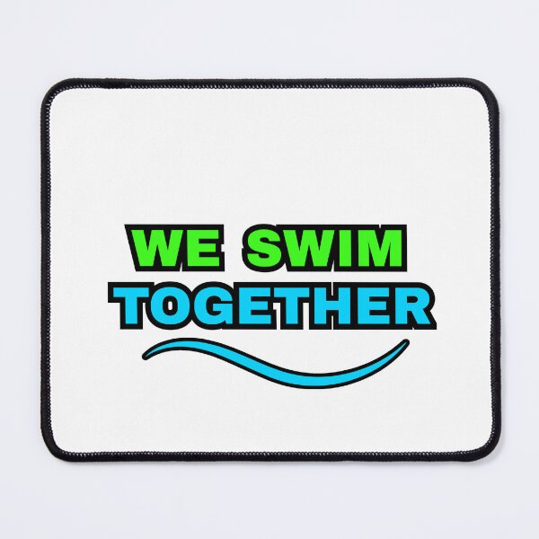 Item preview, We Swim Together Team Spirit Swim T-Shirt designed and sold by Tswim1.