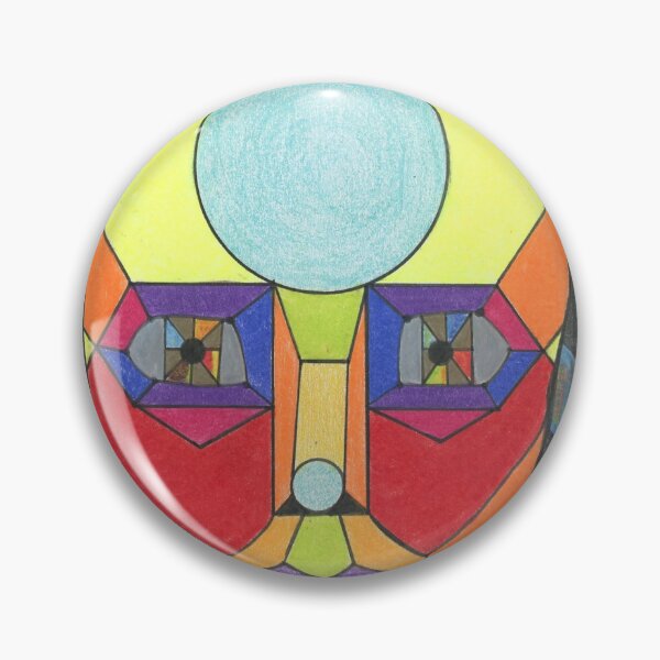 Item preview, Abstract Geometric Portrait in Bold Colors designed and sold by xDannyShermanx.