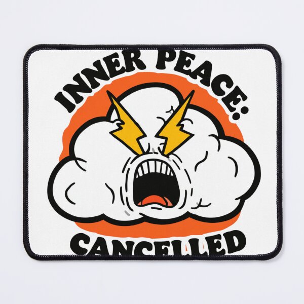 Item preview, Inner Peace Cancelled Screaming Cloud Funny designed and sold by NicolasGlowArt.