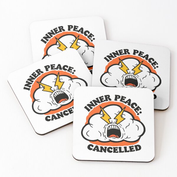 Item preview, Inner Peace Cancelled Screaming Cloud Funny designed and sold by NicolasGlowArt.