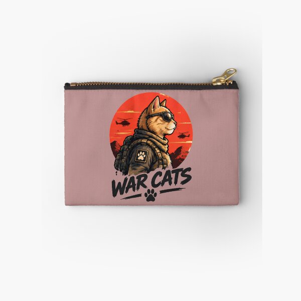 Item preview, War Cats - Cool Orange Tabby Cat Action Hero Sunglasses Retro Military Art designed and sold by Retro Whiskers.