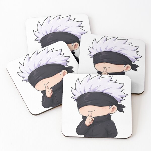 Item preview, Chibi Gojo Satoru Shushing Cute Anime Sticker designed and sold by frantuliuss.