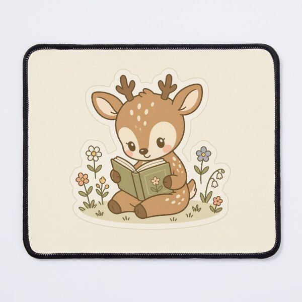 Item preview, Cute reading bambi designed and sold by creativityisfun.