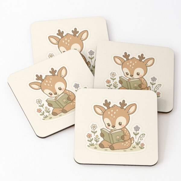 Item preview, Cute reading bambi designed and sold by creativityisfun.
