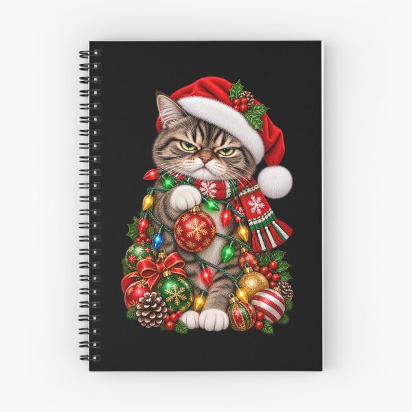 Item preview, Grumpy Christmas Cat designed and sold by RockitBaby.
