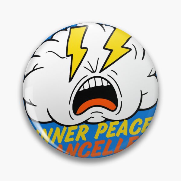 Item preview, Inner Peace Cancelled Stressed Brain Humor designed and sold by NicolasGlowArt.