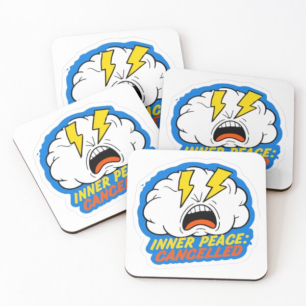 Item preview, Inner Peace Cancelled Stressed Brain Humor designed and sold by NicolasGlowArt.