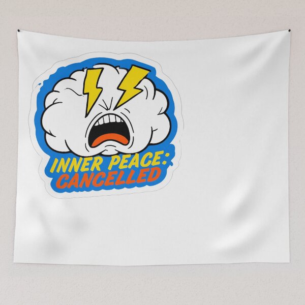 Item preview, Inner Peace Cancelled Stressed Brain Humor designed and sold by NicolasGlowArt.