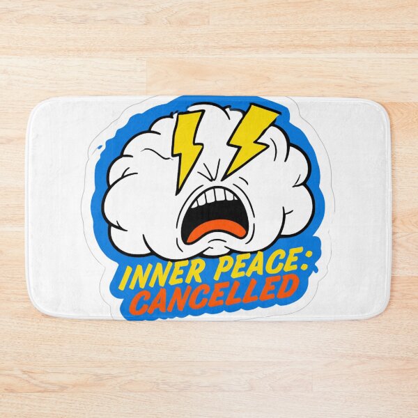Item preview, Inner Peace Cancelled Stressed Brain Humor designed and sold by NicolasGlowArt.