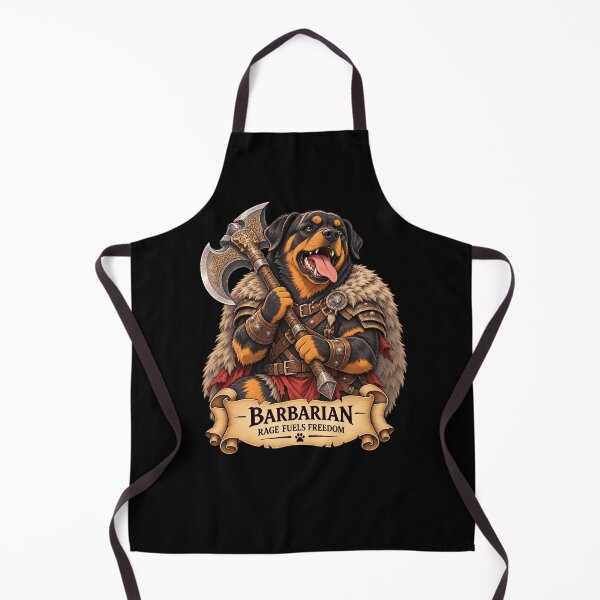 Item preview, Dog D&D Barbarian – Rottweiler Fantasy Warrior designed and sold by StudioSand.