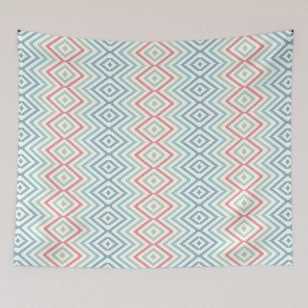 Item preview, Pastel Aztec Geometric Diamond Pattern designed and sold by ModdiesColors.