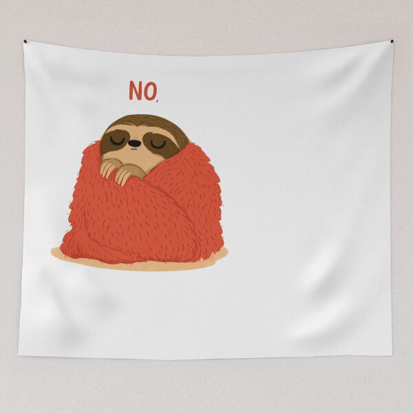 Item preview, No Sloth Cozy Blanket Sleepy Introvert Animal designed and sold by NicolasGlowArt.