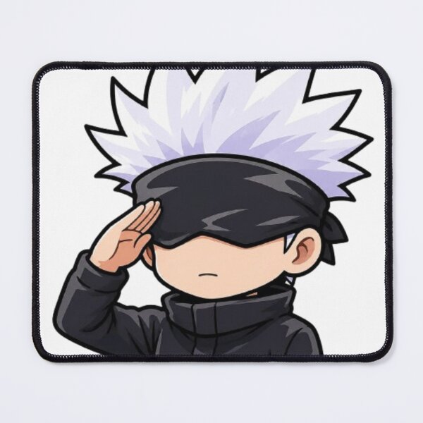 Item preview, Chibi Gojo Satoru Saluting Cute Anime Design designed and sold by frantuliuss.