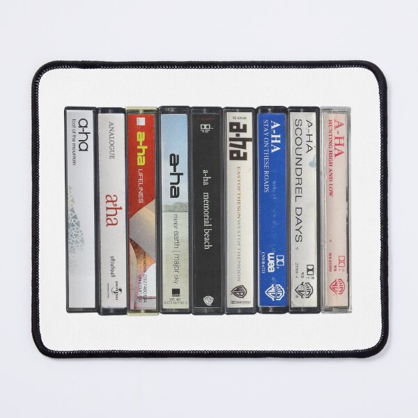 Item preview, A-Ha - Collected Albums, Vintage Cassette Print designed and sold by Mr Mustard Prints.
