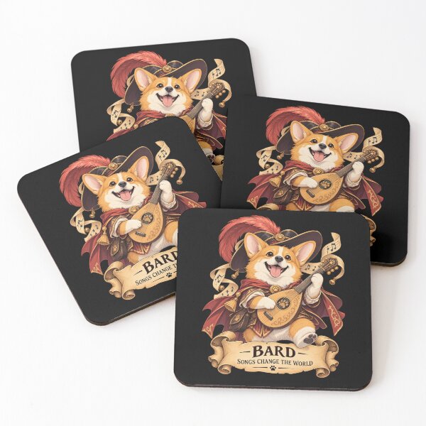 Item preview, Dog D&D Bard – Corgi Fantasy Musician designed and sold by StudioSand.