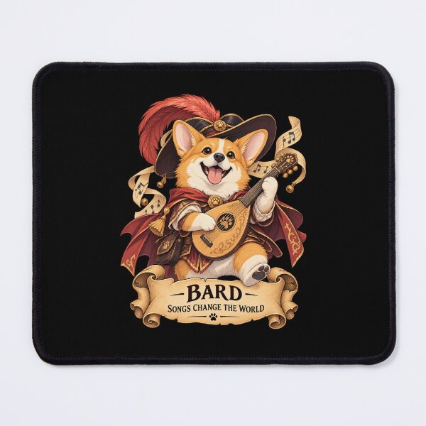 Item preview, Dog D&D Bard – Corgi Fantasy Musician designed and sold by StudioSand.