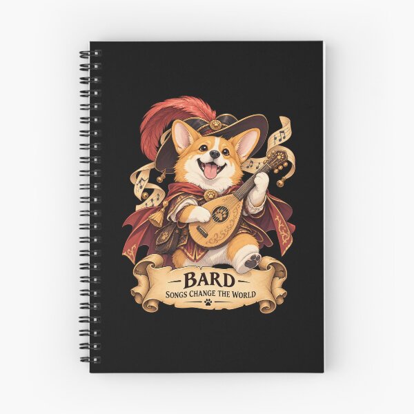 Item preview, Dog D&D Bard – Corgi Fantasy Musician designed and sold by StudioSand.