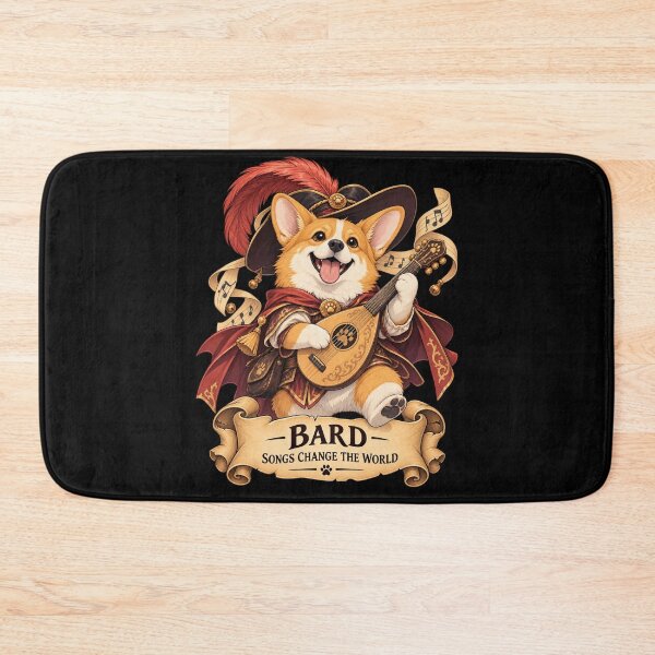 Item preview, Dog D&D Bard – Corgi Fantasy Musician designed and sold by StudioSand.