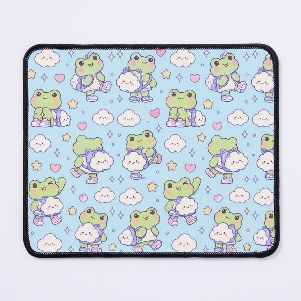 Item preview, Kawaii Frog Cloud Backpack Pattern designed and sold by Soft Berry Studio.