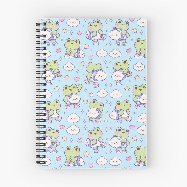 Item preview, Kawaii Frog Cloud Backpack Pattern designed and sold by Soft Berry Studio.