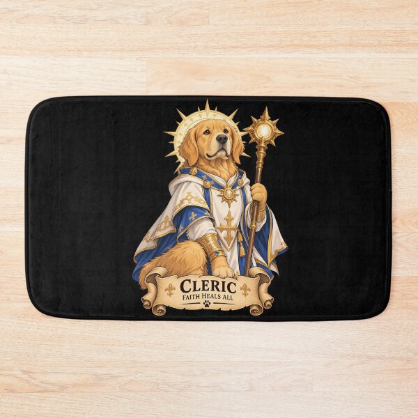 Item preview, Dog D&D Cleric – Golden Retriever Holy Healer designed and sold by StudioSand.