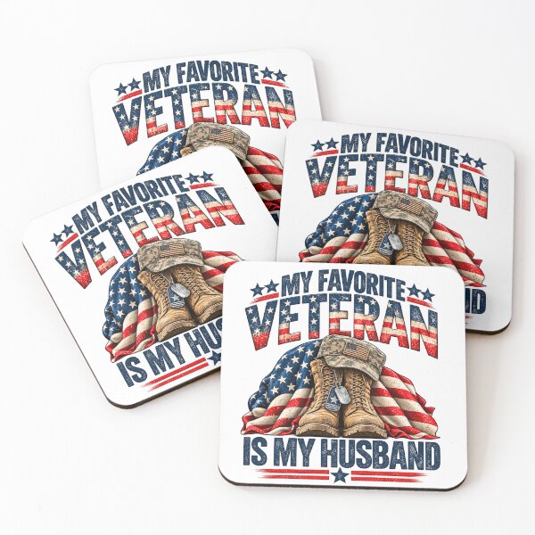 Item preview, My Favorite Veteran Is My Husband Proud Military Wife Patriotic Veteran Family designed and sold by beoldfashioned.
