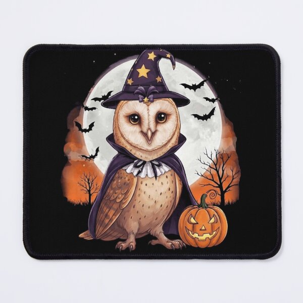 Item preview, Cute Halloween Owl Witch – Spooky Pumpkin Moon designed and sold by Anime  ⭐⭐⭐⭐⭐.