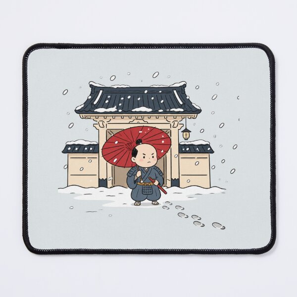 Item preview, Kawaii Samurai in Snow | Japanese Winter Art designed and sold by MrDev.