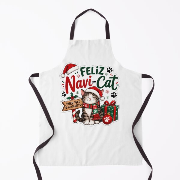Item preview, Feliz Navi-Cat – Funny Christmas Cat Holiday Pun designed and sold by SVALANART.