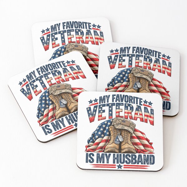 Item preview, My Favorite Veteran Is My Husband Proud Military Wife Patriotic Veteran Family designed and sold by beoldfashioned.