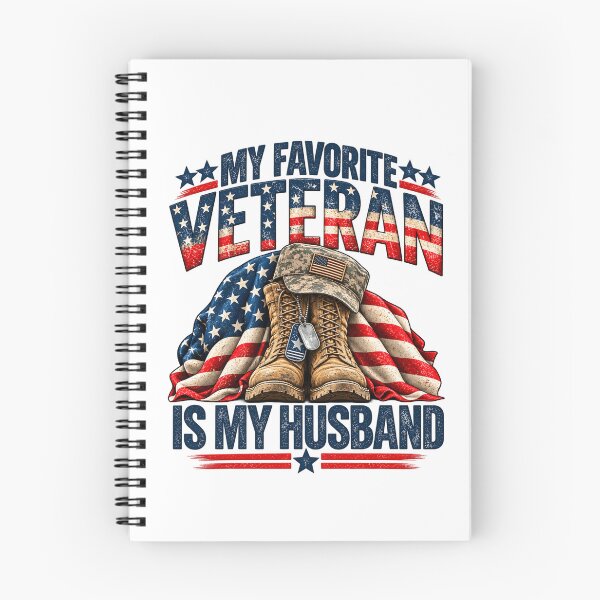 Item preview, My Favorite Veteran Is My Husband Proud Military Wife Patriotic Veteran Family designed and sold by beoldfashioned.