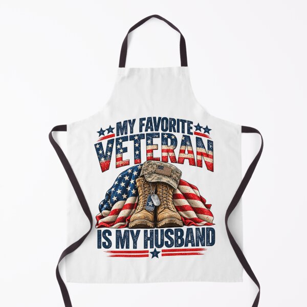 Item preview, My Favorite Veteran Is My Husband Proud Military Wife Patriotic Veteran Family designed and sold by beoldfashioned.