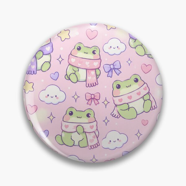 Item preview, Kawaii Frog Heart Scarf Pattern designed and sold by Soft Berry Studio.