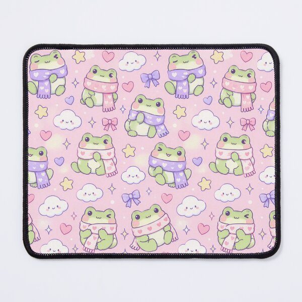 Item preview, Kawaii Frog Heart Scarf Pattern designed and sold by Soft Berry Studio.