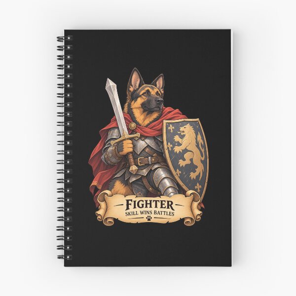 Item preview, Dog D&D Fighter - German Shepherd Fantasy Knight designed and sold by StudioSand.